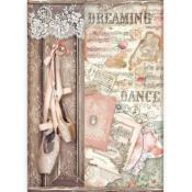 Papel arroz A4  Passion Zapatos- Stamperia