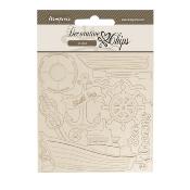 Decorative Chips 14x14 cms Stamperia Silent Sea Boat