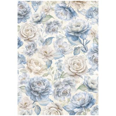 Papel de Arroz Timeless Rosas Grandes Stamperia A-4