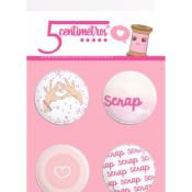 Chapas 5 Centimetros " I Love Scrap"