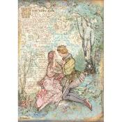  Papel Arroz  Sleeping beauty amantes Stamperia A-4