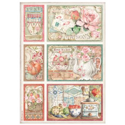  Papel Arroz   Stamperia A-4 Casa Granada Tarjetas