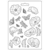 Stamperia Soft Mould A5 Sunflowers Art flowers
