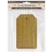 Formas decorativas Stamperia : Etiqueta rectagular