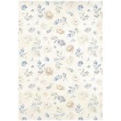 Papel de Arroz Timeless Patrón de flores pequeñas Stamperia A-4