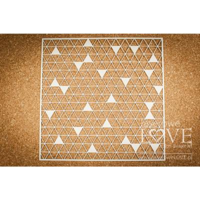 Chipboard - Triangles background - Love Llama