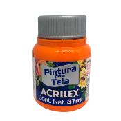 Pintura Tela Mate Acrilex N-517 Naranja -37 ml. 