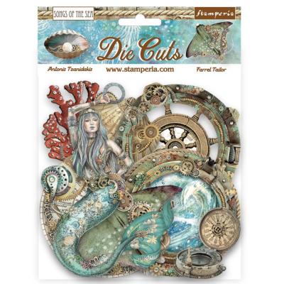 Die Cuts surtidos - Stamperia Songs of the Sea criaturas
