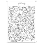 Stamperia Soft Mould A5 Woodland textura de hojas