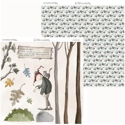 Papel 12x12" Los Hechizos de Olga 11