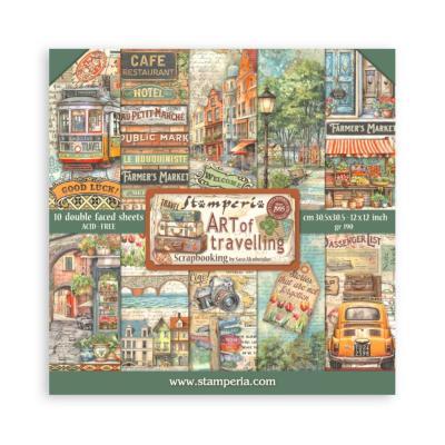 Colección  Stamperia 30 x30 Art of Travelling