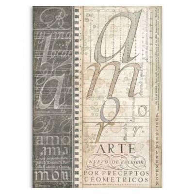  Papel Arroz Alphabet Stamperia A-4