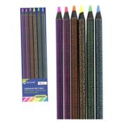 Set 6 lápices Neon cuerpo glitter