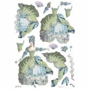  Papel Arroz Lady Green Stamperia A-3