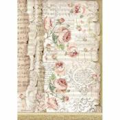  Papel Arroz Roses and music Stamperia A-4