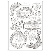Stamperia Soft Mould A5   Garden of Promises  sueños