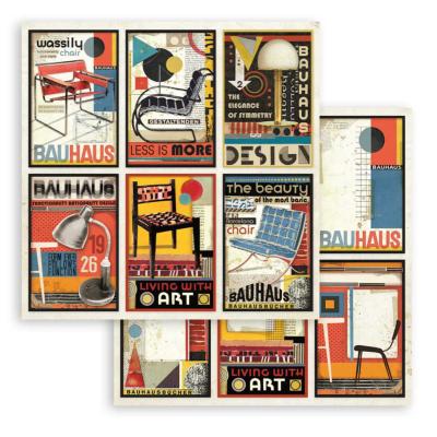 Hoja Stamperia 30X30  Bauhaus tarjetas