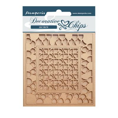 Decorative Chips Stamperia 14x14  cms. Bauhaus patron