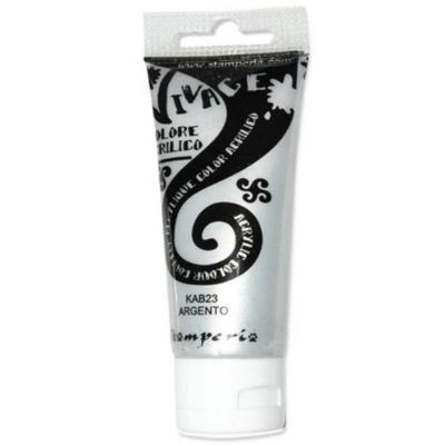 Pintura  acrílica brillante Vivace Stamperia Plata