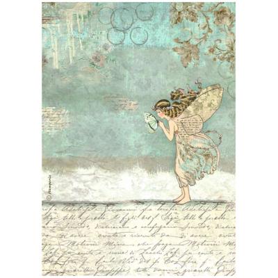Papel de Arroz Wonderland hada Stamperia A-4 