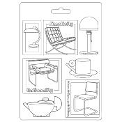 Stamperia Soft Mould A5 Bauhaus asientos