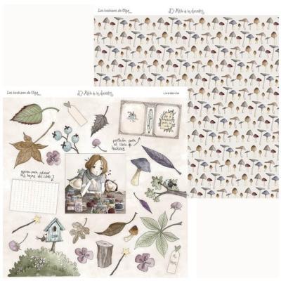 Papel 12x12" Los Hechizos de Olga 9
