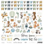 Hoja de Recortables  Artis Decor Peques Blue