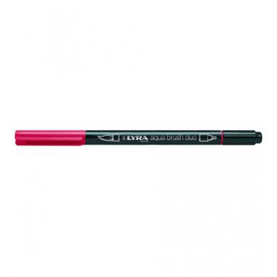 Rotulador Lyra Aqua Brush Duo Rojo Pompeya