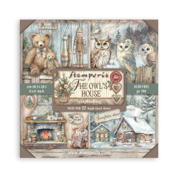Maxi block Colección  Stamperia 20.3x20.3 The Owl's House Impreso 1 cara