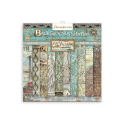 Colección Scrap Stamperia 20.3x20.3 Blackground  Sir Vagabond Aviator