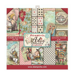 Colección Scrap Stamperia 15,24x15,24 Alice Worderland