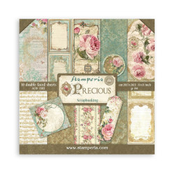 Colección Scrap Stamperia 20.3x20.3 precious