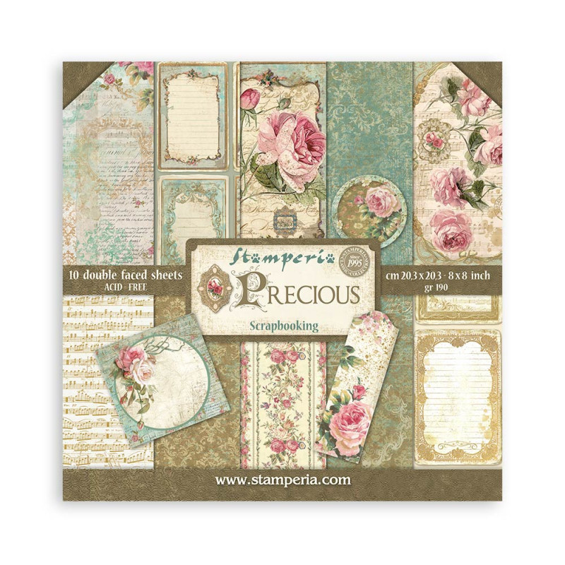 Colección Scrap Stamperia 20.3x20.3 precious Colección Scrap Stamperia 20.3x20.3 precious