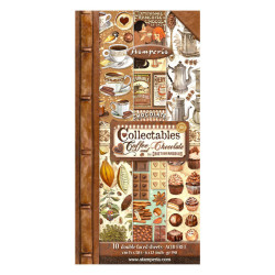 Collectables Stamperia 10 hojas 15x30 cms. Coffee and chocolate