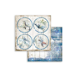 Hoja 30x30 cms. Stamperia Sea Dream circulos