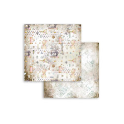 Hoja 30x30 cms. Stamperia Romantic Threads textura