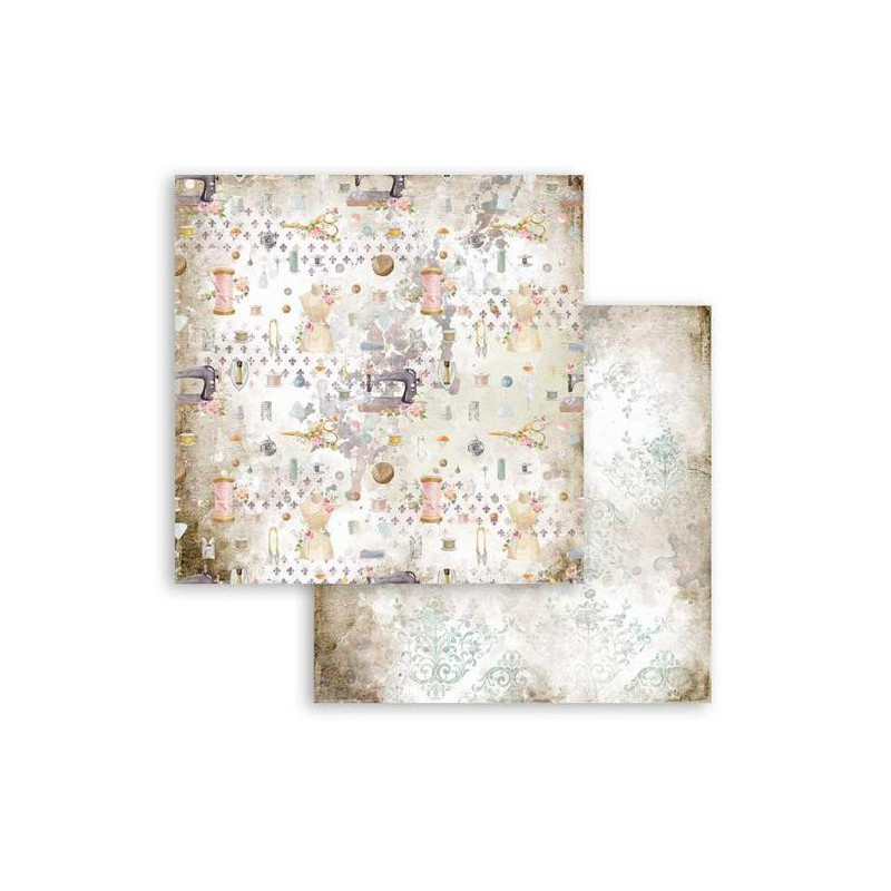 Hoja 30x30 cms. Stamperia Romantic Threads textura