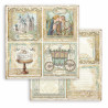 Hoja 30x30 cms. Stamperia Sleeping beauty tarjetas