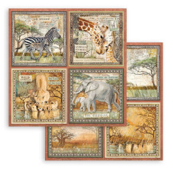 Hoja 30x30 cms. Stamperia Savana