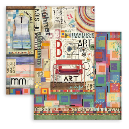 Hoja 30x30 cms. Stamperia Bauhaus