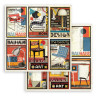 Hoja 30x30 cms. Stamperia Bauhaus tarjetas