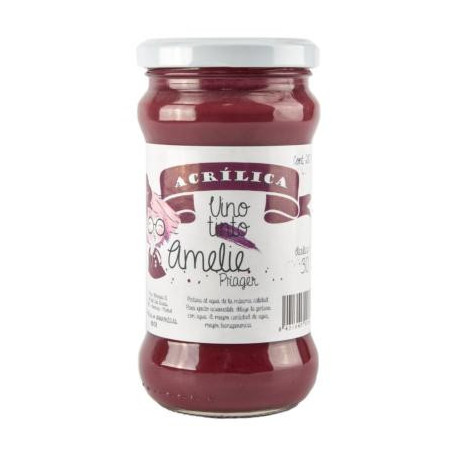 AMELIE ACRÍLICA 30 VINO TINTO - 280 ML