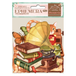 Ephemera Create Happiness gato y accesorios Stamperia