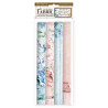 Paquete 4 hojas de Tela 30x30 cms. Stamperia blue and Roseland