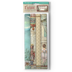 Paquete 4 hojas de Tela 30x30 cms. Stamperia The Nutcracker