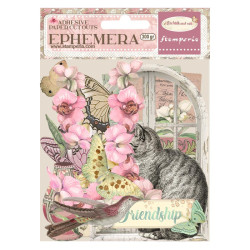 Ephemera Orchids and cats Stamperia