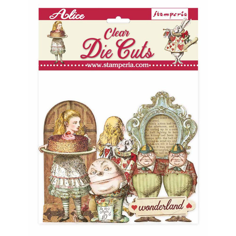 Clear Die Cuts - Stamperia Alice through the looking