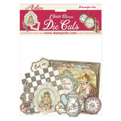 Clear Die Cuts - Stamperia Alice charms