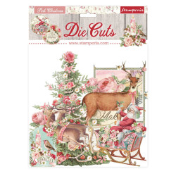 Set Die Cuts surtidos - Stamperia Pink Christmas