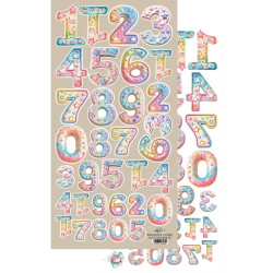 Doble hoja Recortables 30.5x15 cms. Alchemy of Art Happy Time Numbers